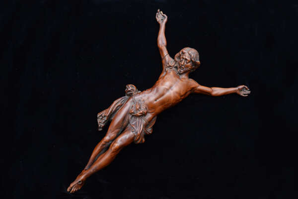 Cristo scolpito in legno di bosso - immagine 2